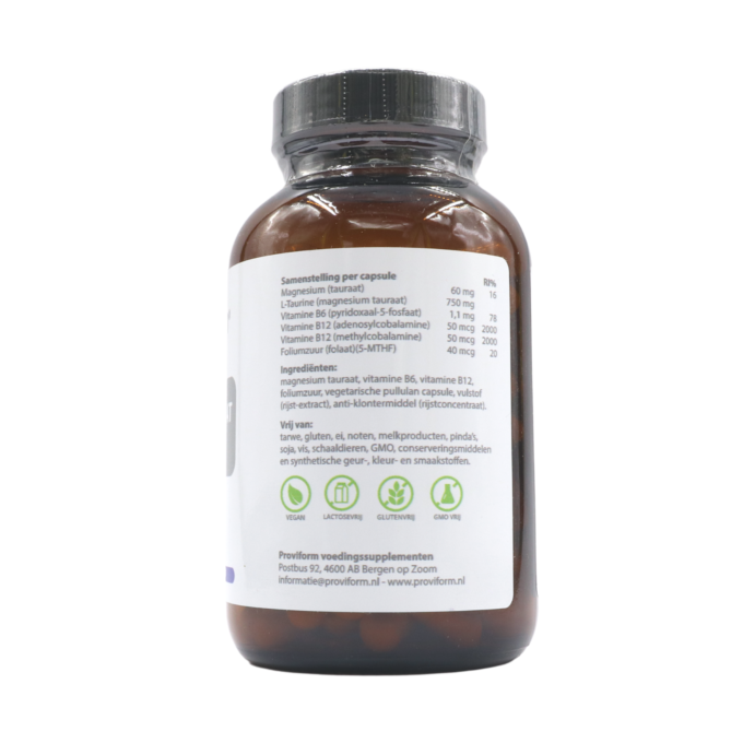 Proviform,  Magnesium Taurate B6 & B12 (100 Vegicaps) - Image 2