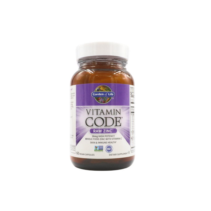 Vitamin Code, Raw Zinc, 30mg (60 Capsules) - Image 2