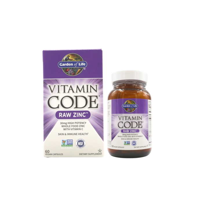 Vitamin Code, Raw Zinc, 30mg (60 Capsules)