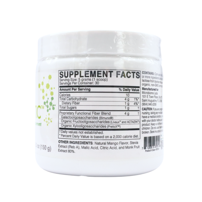 Microbiome Labs,  MegaPre Precision Prebiotic Supplement (150g Powder) - Image 2