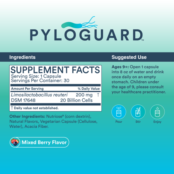 Microbiome Labs PyloGuard - Postbiotic (30 capsules) - Image 2